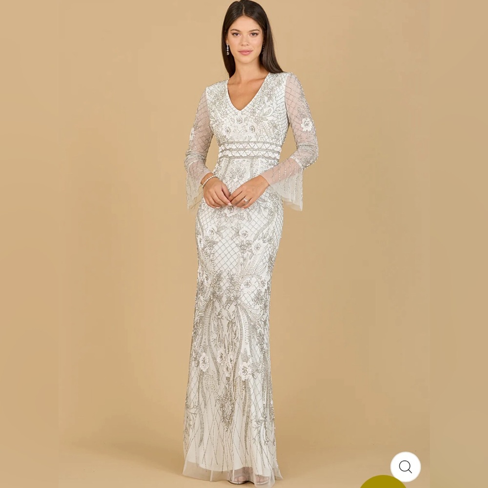 LARA 33435 - LONG SLEEVE ETHEREAL BRIDAL GOWN